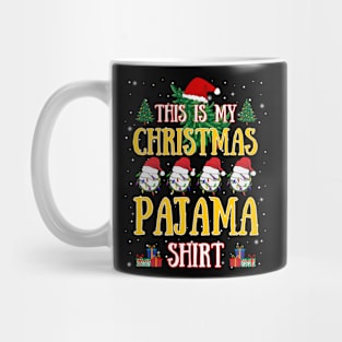 Funny Christmas Baseball Lover This Is My Christmas Pajama Mug